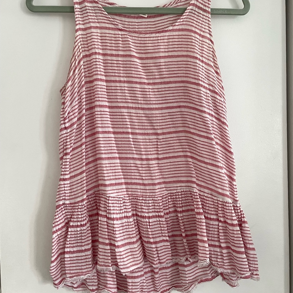 Light beachy striped top